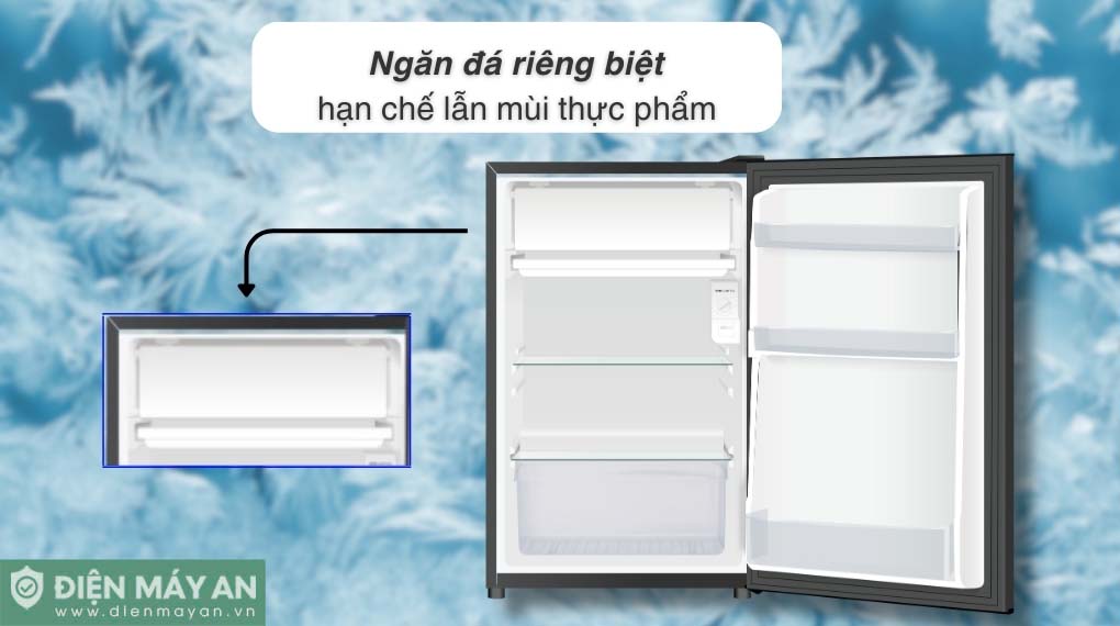 Tủ lạnh Aqua 90 lít AQR-D100FA(BS)